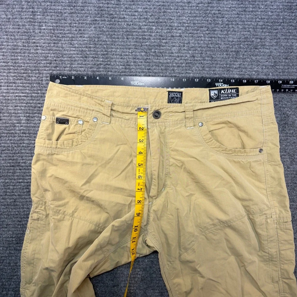 Kuhl Rydr Pants Mens 35x32(30)Tan Khaki Cotton Nylon Hiking Outdoor Work Trouser